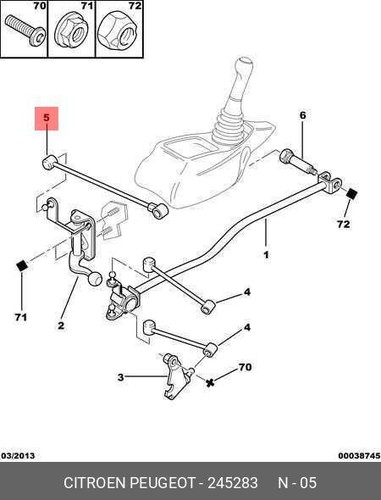 Biellette tringlerie selecteur - tringlerie,