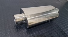 SILENZIATORE AUTO UNIVERSALE CENTRALE ACCIAIO INOX DIAMETRO Ø 70 MM LUNGH 510 MM