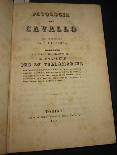 1834 carlo lessona - carlo, patologia
