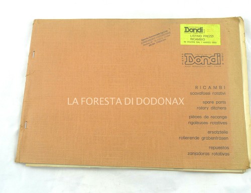 Manuale catalogo macchina - manuale,
