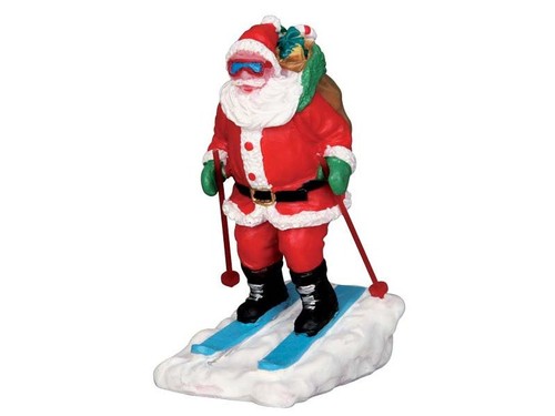 Lemax babbo natale che - natale, scia