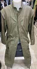 Fratelli Gallotti Trench In Vera Pelle Usato Uomo Man Tg48 Grigio LLE103
