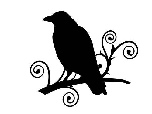Adesivo poe raven - poe, branch