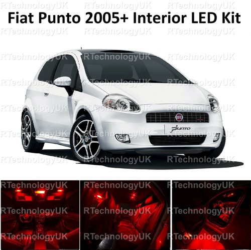 Red premium fiat punto grande - red,