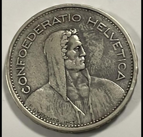 Svizzera 5 franchi - , -ag/