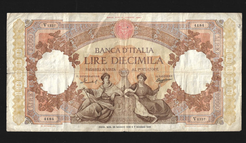 Banconota 10000 lire regina - banconota,