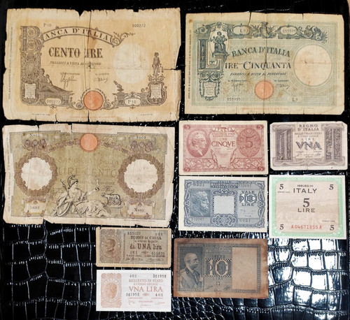 Lotto banconote italiane - lotto,