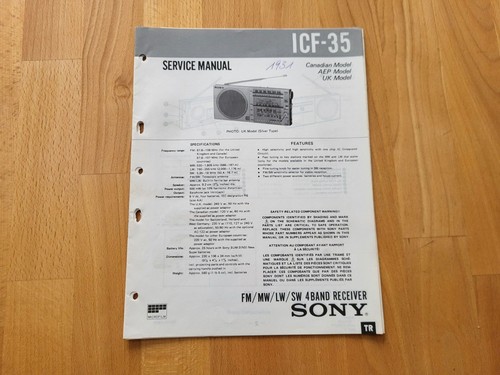 Sony icf ricevitore bande - sony,