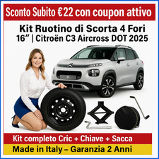 💥Spare wheel kit 4 holes 16