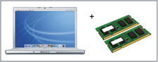 Aggiornamento RAM memoria 6 GB -2 GB + 4 GB Apple MacBook Pro 3,1 fine 2007 2,6 GHz 15" A1226