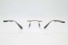 Occhiali Ray Ban RB 8765 LITEFORCE Bronzo Argento Marrone Senza Montatura Nuovo