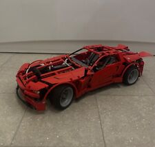 lego technic supercar 8070 electric ford mustang red used, no box, 2014 assemble