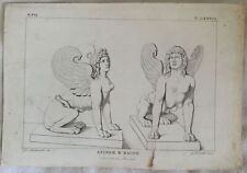 SFINGE E BACCO RITROVATO IN POMPEI GIUSEPPE FERRETTI GIUSEPPE MALDARELLI 1840