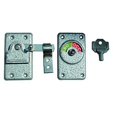 CATENACCIO 'LIBERO/OCCUPATO' in acciaio verniciato (2 pz)