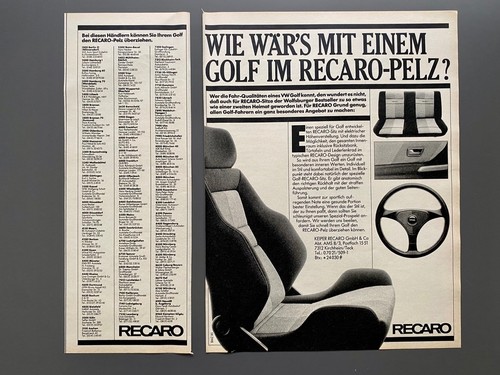 Sedile sportivo recaro - recaro, vw