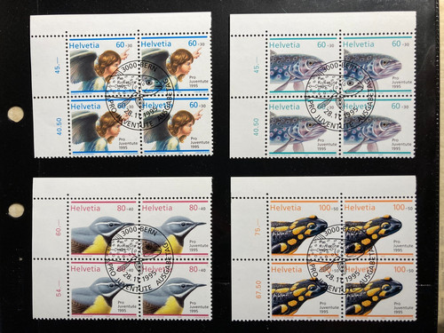 Svizzera 1995 lotto blocchi - lotto, 4