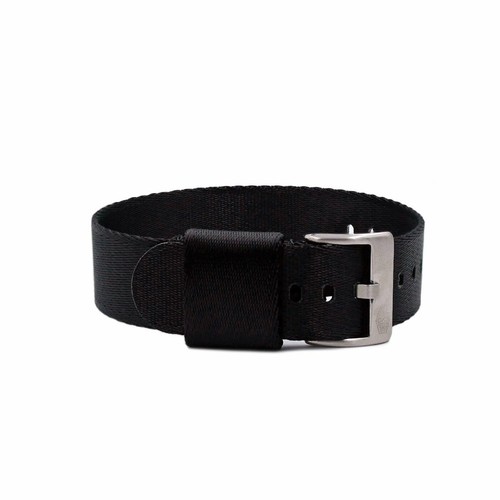 Cinturino orologio nylon nero - cinturino,