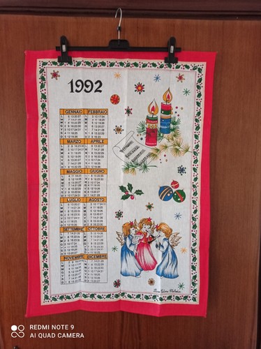 Strofinaccio calendario 1992 - calendario,