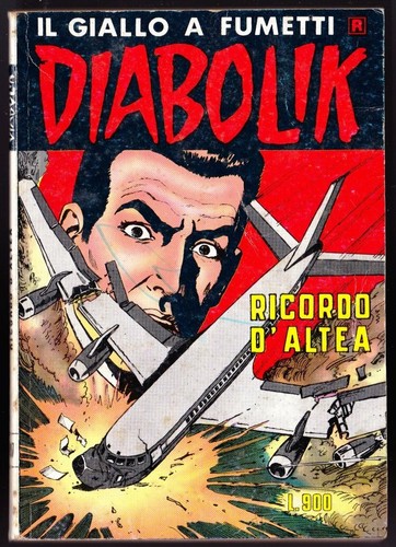 Diabolik n - (costola, bianca)