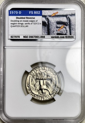 1970 washington quarter ngc - 1970, d