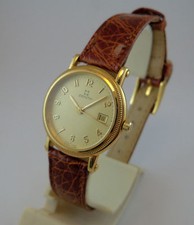 ZENITH OROLOGIO ORO 18 KT MID SIZE  DATARIO DONNA  GOLD WRIST WATCH