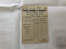 RICEVUTA FRATELLI USLENGHI & BERNACCHI MATERIALE EDILE TRADATE VEDANO OLONA.
