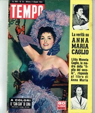 TEMPO 1955/22=GINA LOLLOBRIGIDA=ANNA MARIA CAGLIO=BUSTO ARSIZIO=BASEGGIO=RIVISTA