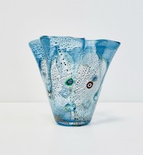 Vaso fazzoletto Murrine firmato Carlo Nason