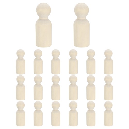 Pieces raw wood dolls toys - 20,