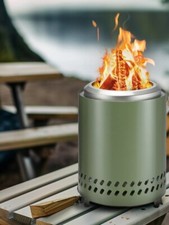 Pozzo del fuoco senza fumo in acciaio inox di alta qualità, legna o pellet