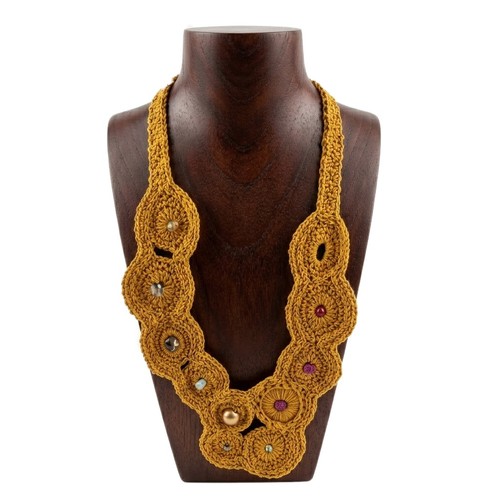 Collana boho uncinetto lunga - boho,