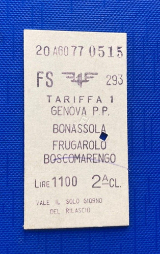 Biglietto ticket edmonson - ticket,