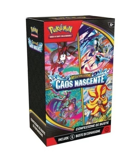 Pokemon bundle bustine caos - pokemon, 6