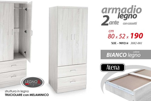 Armadio moderno bianco legno - moderno,