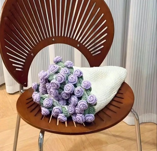 Bouquet coperta rosa - , fatto