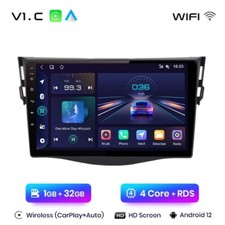 AUTORADIO PER TOYOTA RAV4 ANDROID AUTO CARPLAY GPS WIFI 1G RAM 32 GB 9"