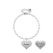 Bracciale Donna KIDULT FAMILY 731839 Acciaio Cuore Famiglia F.P.