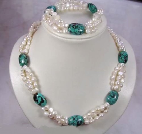 Set bracciale collana gemme