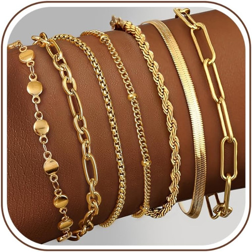 7pcs bracciale donna acciaio - bracciale,