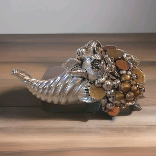 Cornucopia laminato argento - cornucopia,