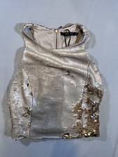 Zara Gold Paillettes Sparkly