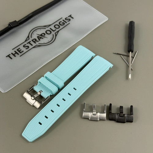 Cinturino orologio gomma blu