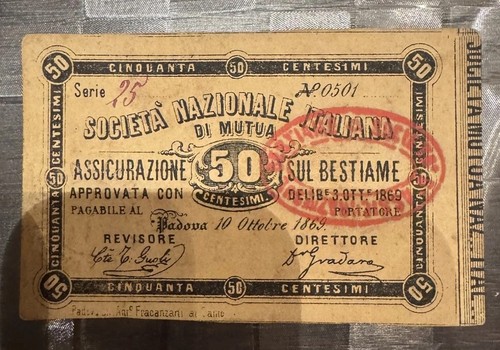 Biglietto fiduciariosocietà - biglietto,
