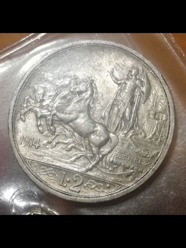 Lire 1914 quadriga - -,
