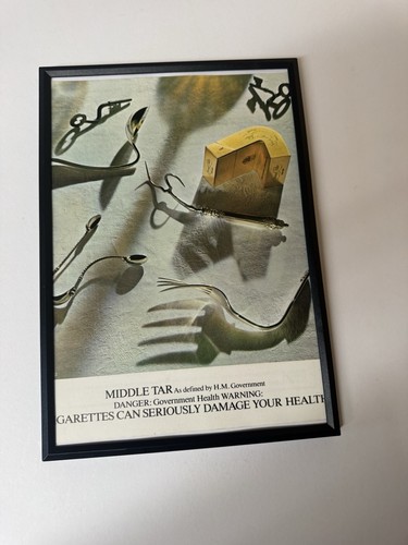 Framed original 1984 advert - original,