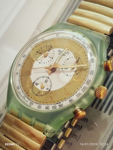 Swatch chrono 1993 golden - swatch,