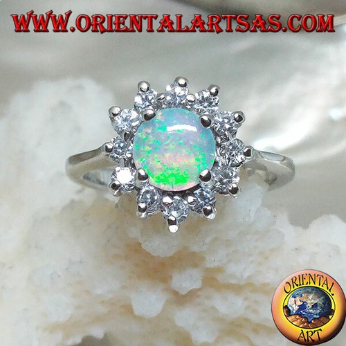 Anello argento 925 opale - in,