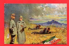1916 Cartolina viaggiata - TUTTO PER LA PATRIA - IL TERMINE SACRO 