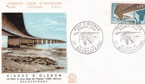 Francia 1966 fdc ponte - fdc,