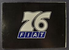 Fiat Brochure 124 Sport Spider